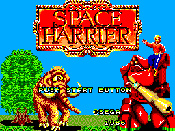 Title screen of Space Harrier