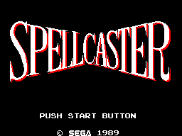 Title screen of SpellCaster