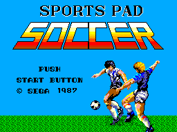 Title screen of Sports Pad Soccer