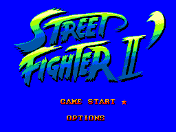 Title screen of Street Fighter II'
