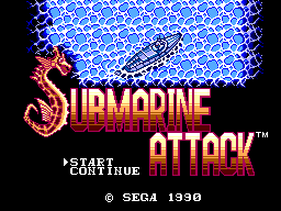 Title screen of Submarine Attack