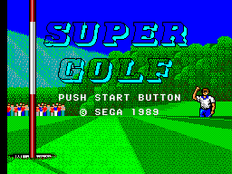 Title screen of Super Golf