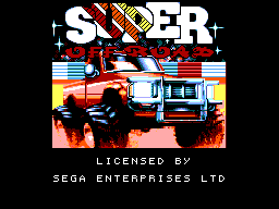 Title screen of Super Off Road