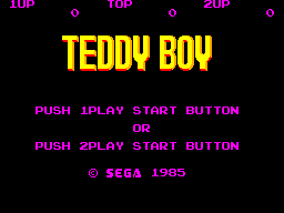 Title screen of Teddy Boy