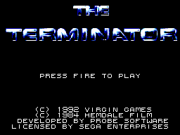 Title screen of The Terminator