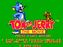 Title screen of Tom and Jerry - The Movie