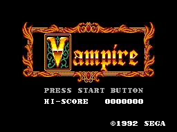 Title screen of Vampire