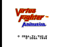 Title screen of Virtua Fighter Animation