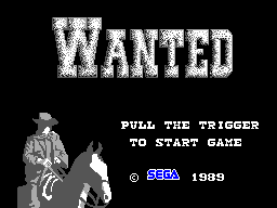 Title screen of Wanted