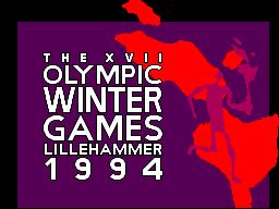 Title screen of Winter Olympics