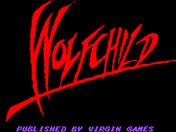 Title screen of Wolfchild