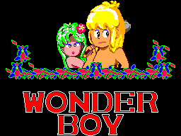 Title screen of Wonder Boy