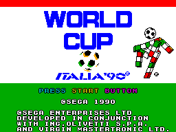 Title screen of World Cup Italia '90
