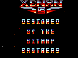 Title screen of Xenon 2 - Megablast