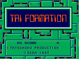 Title screen of Zillion II - The Tri Formation