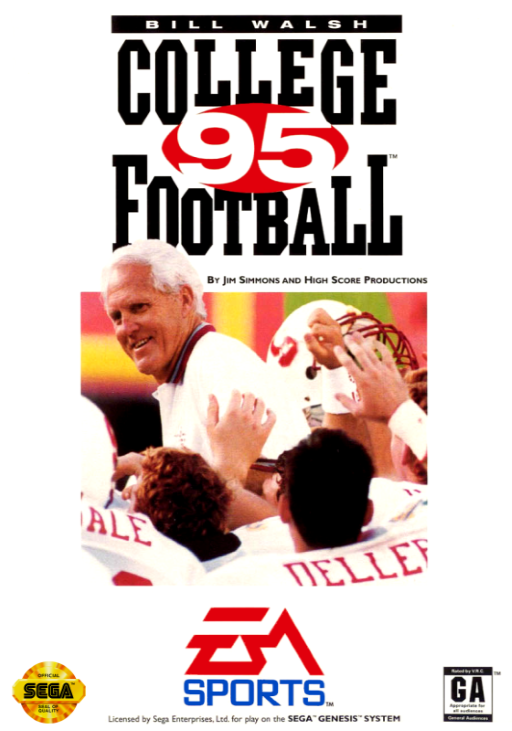 Bill Walsh College Football 95 box art
