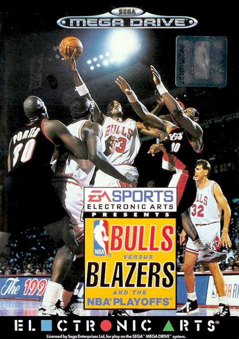 Bulls versus Blazers and the NBA Playoffs box art