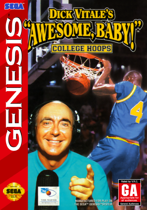 Dick Vitale's 'Awesome, Baby!' College Hoops box art
