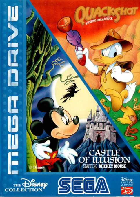 The Disney Collection - QuackShot Starring Donald Duck + Castle of Illusion Starring Mickey Mouse box art
