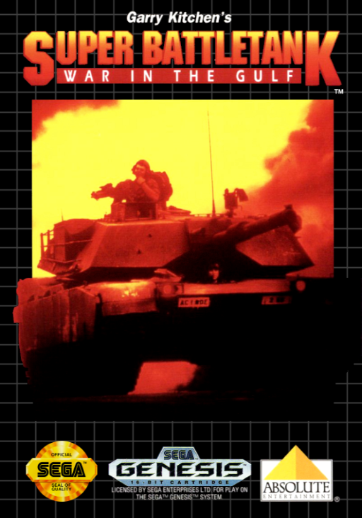 Garry Kitchen's Super Battletank - War in the Gulf box art