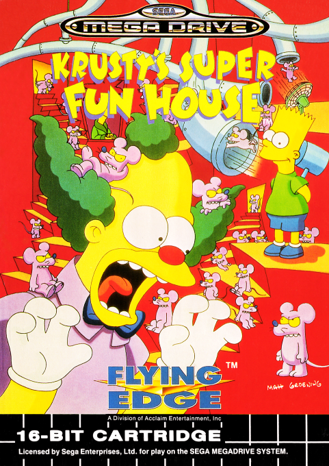 Krusty's Super Fun House box art