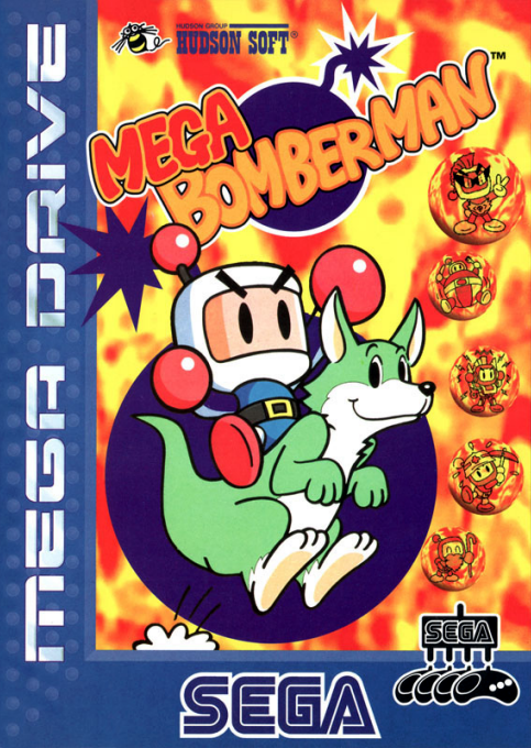 Mega Bomberman box art
