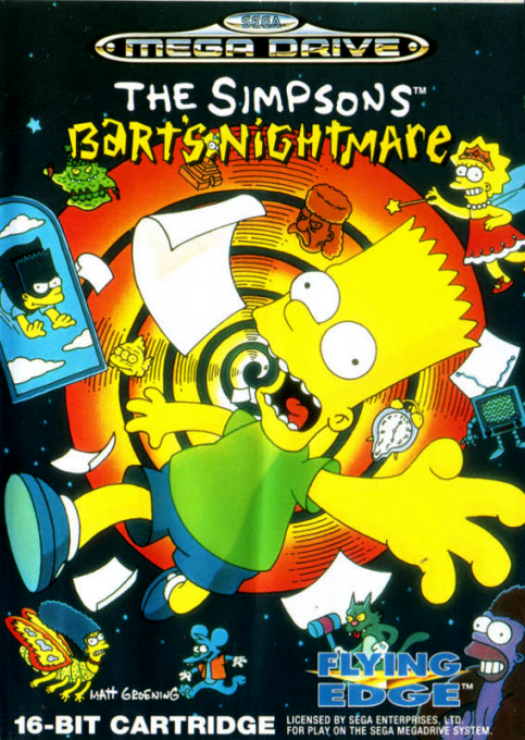 The Simpsons - Bart's Nightmare box art