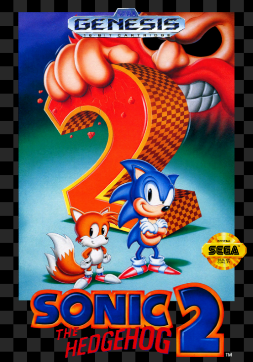 Sonic the Hedgehog 2 box art