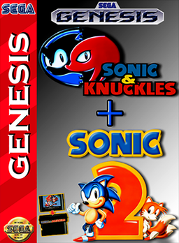 Sonic & Knuckles + Sonic the Hedgehog 2 box art