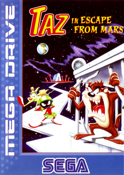 Taz in Escape from Mars box art