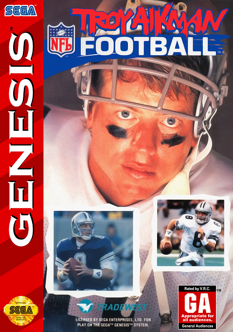 Troy Aikman NFL Football box art