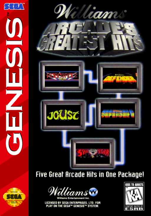 Williams Arcade's Greatest Hits box art