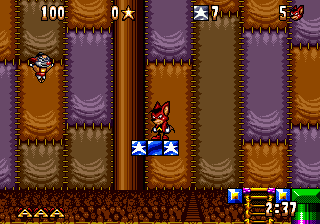 Gameplay of Aero the Acro-Bat