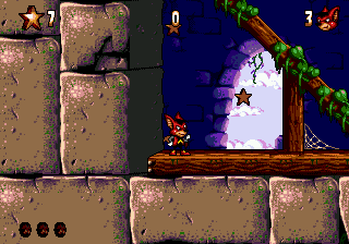 Gameplay of Aero the Acro-Bat 2