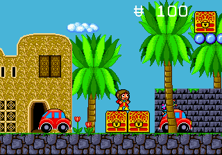 Gameplay of Alex Kidd in the Enchanted Castle
