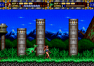 Gameplay of Alisia Dragoon
