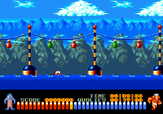 Gameplay of The Aquatic Games Starring James Pond and the Aquabats