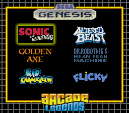 Arcade Legends Sega Mega Drive ~ Arcade Legends Sega Genesis ~ Mega Drive Play TV box art