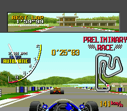 Gameplay of Ayrton Senna's Super Monaco GP II