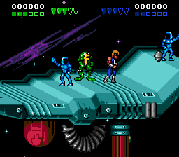 Gameplay of Battletoads-Double Dragon