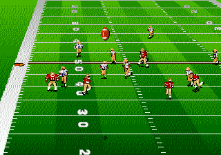 Gameplay of Bill Walsh College Football 95