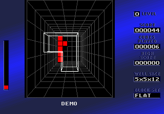 Gameplay of Blockout