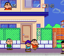 Gameplay of Crayon Shin-chan - Arashi o Yobu Enji
