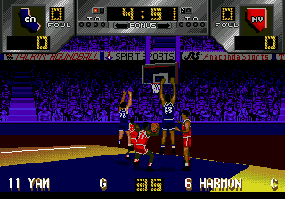 Gameplay of Dick Vitale's 'Awesome, Baby!' College Hoops