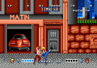 Gameplay of Double Dragon