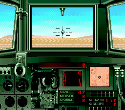 Gameplay of Garry Kitchen's Super Battletank - War in the Gulf