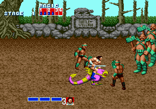 Gameplay of Golden Axe