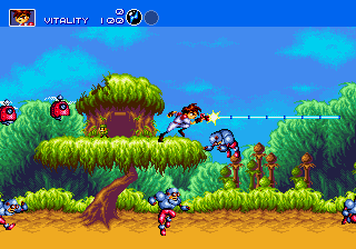Gameplay of Gunstar Heroes