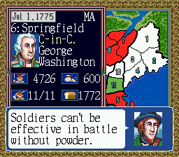 Gameplay of Liberty or Death