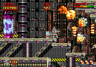 Gameplay of Mega Turrican